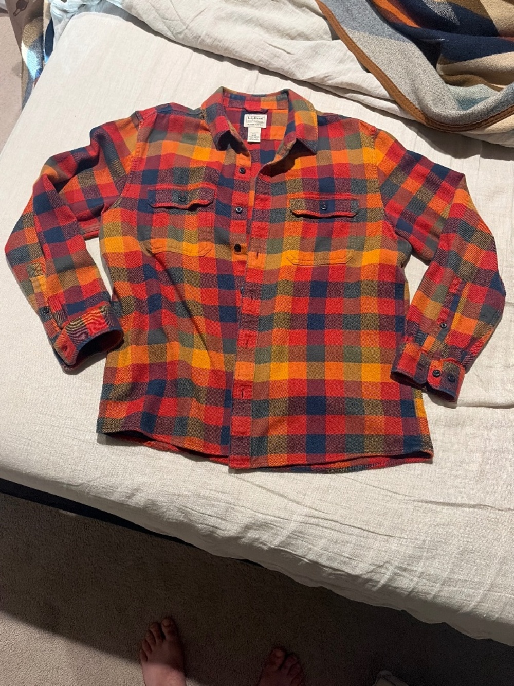 L.L. Bean organic cotton men’s flannel